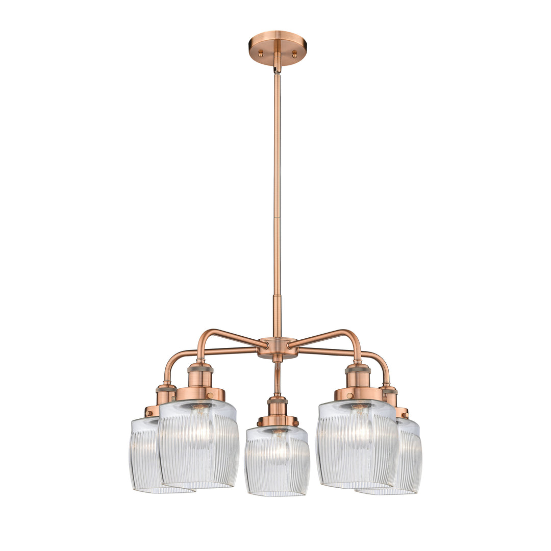 Innovations Downtown Urban 916-5CR-AC-G302 Chandelier Light - Antique Copper