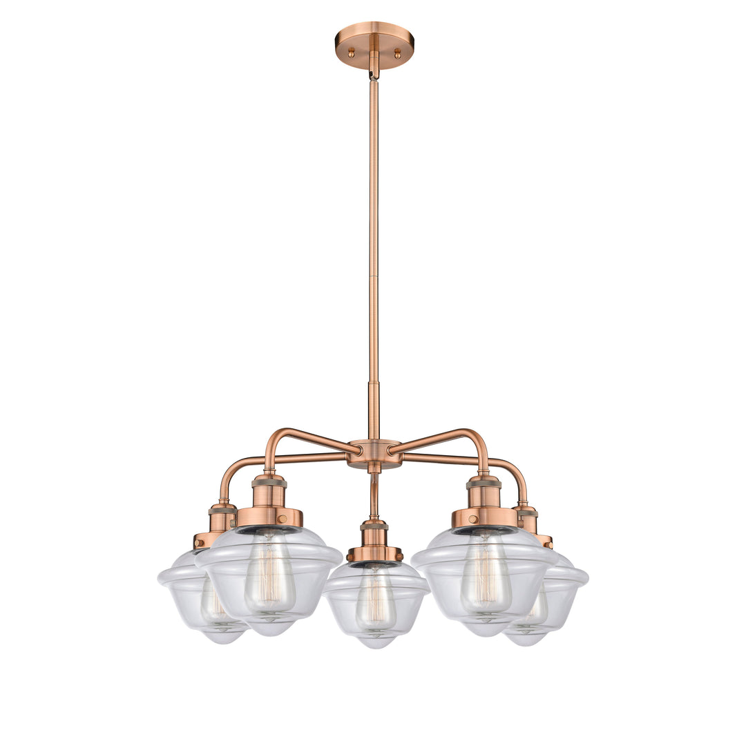 Innovations Downtown Urban 916-5CR-AC-G532 Chandelier Light - Antique Copper