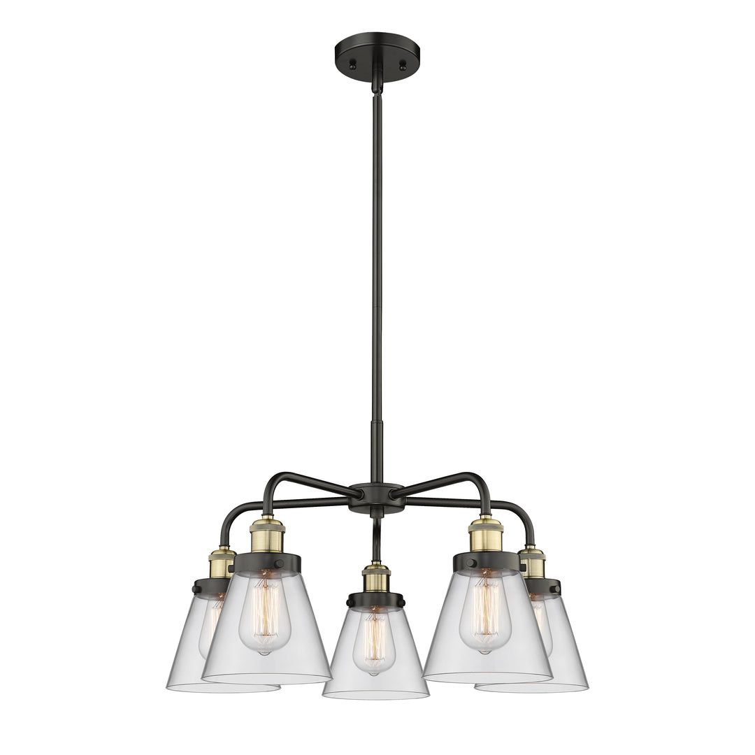 Innovations Downtown Urban 916-5CR-BAB-G62 Chandelier Light - Black Antique Brass