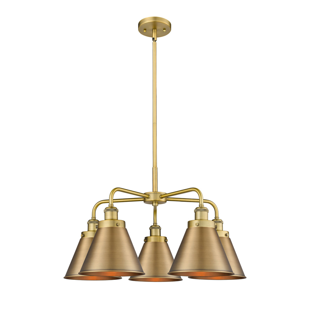 Innovations Downtown Urban 916-5CR-BB-M13-BB Chandelier Light - Brushed Brass