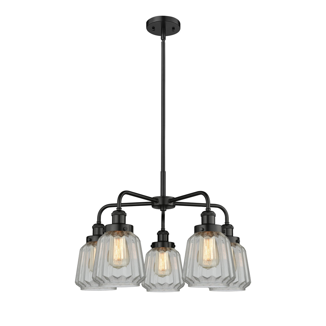 Innovations Downtown Urban 916-5CR-BK-G142 Chandelier Light - Matte Black