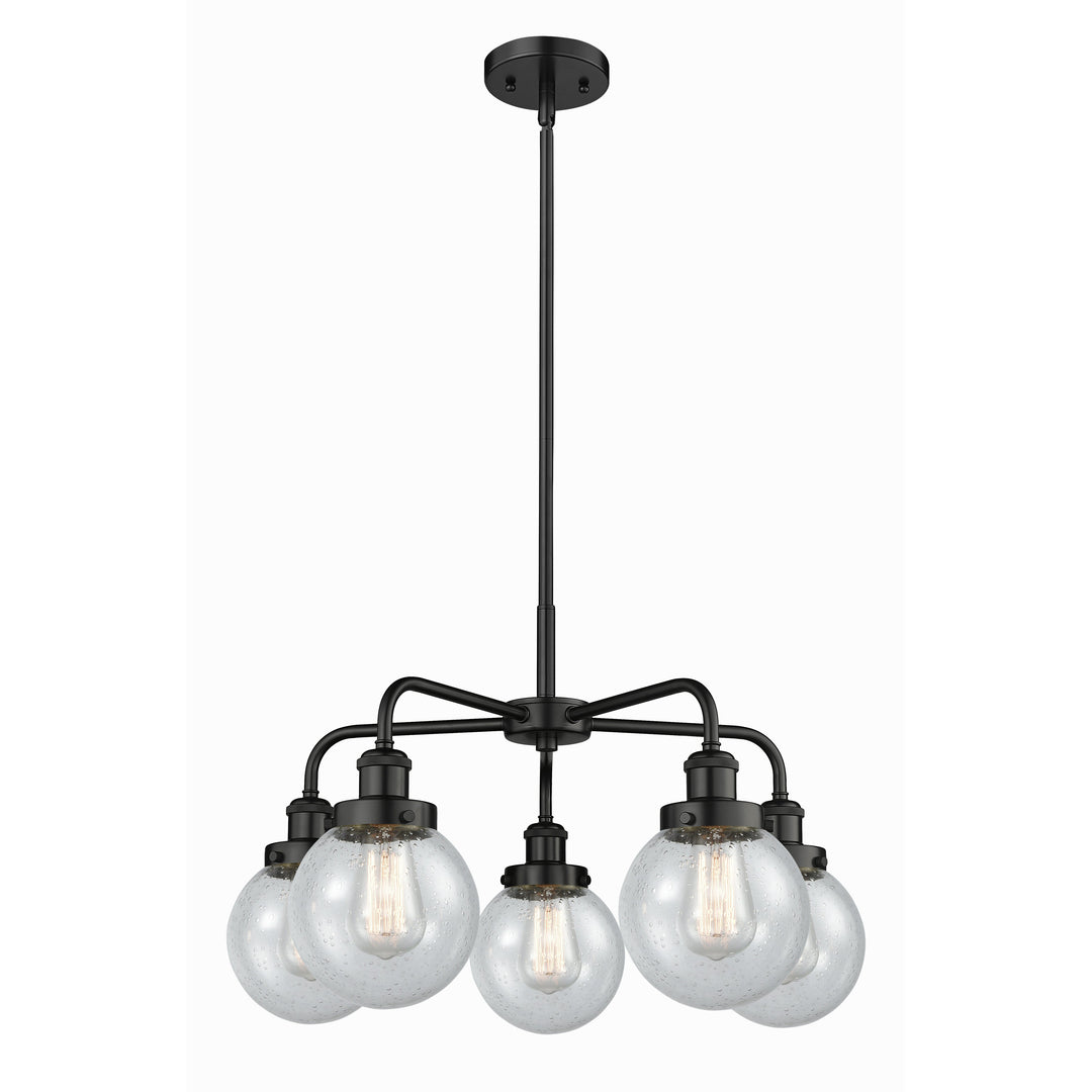 Innovations Downtown Urban 916-5CR-BK-G204-6 Chandelier Light - Matte Black