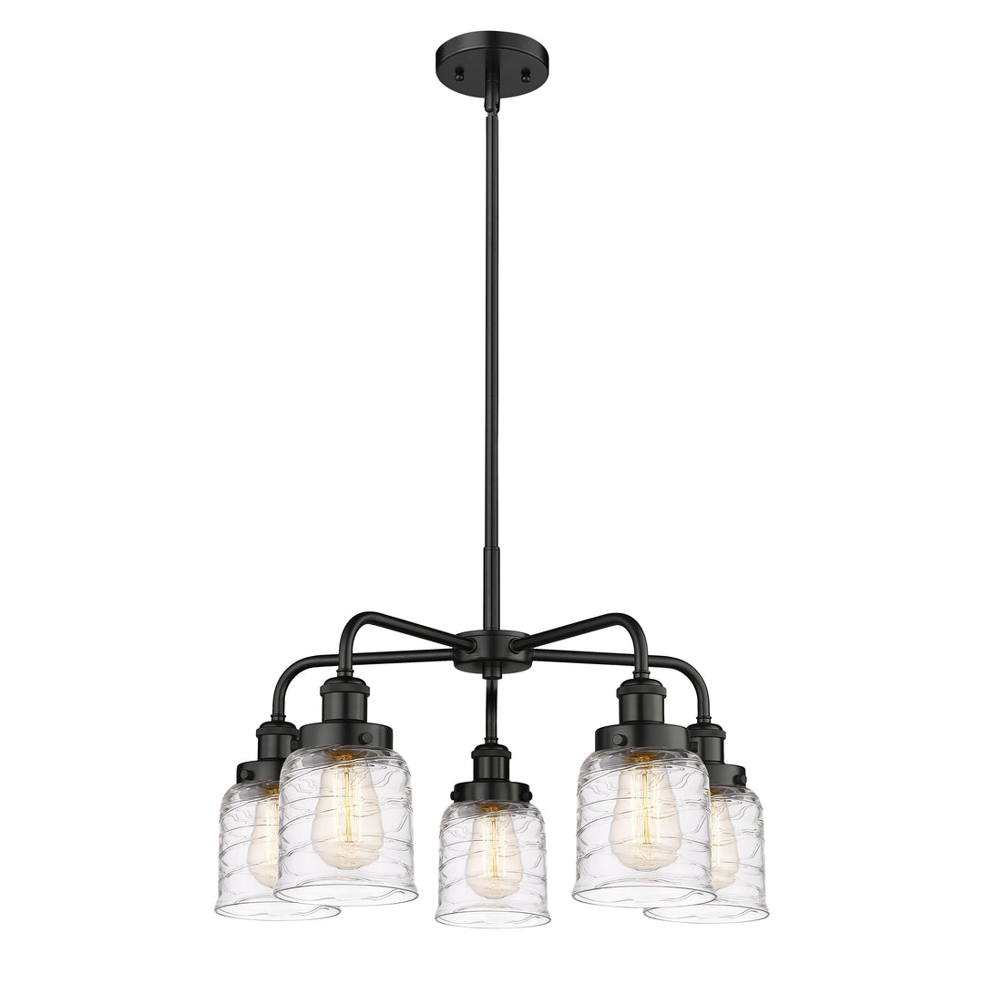 Innovations Downtown Urban 916-5CR-BK-G513 Chandelier Light - Matte Black