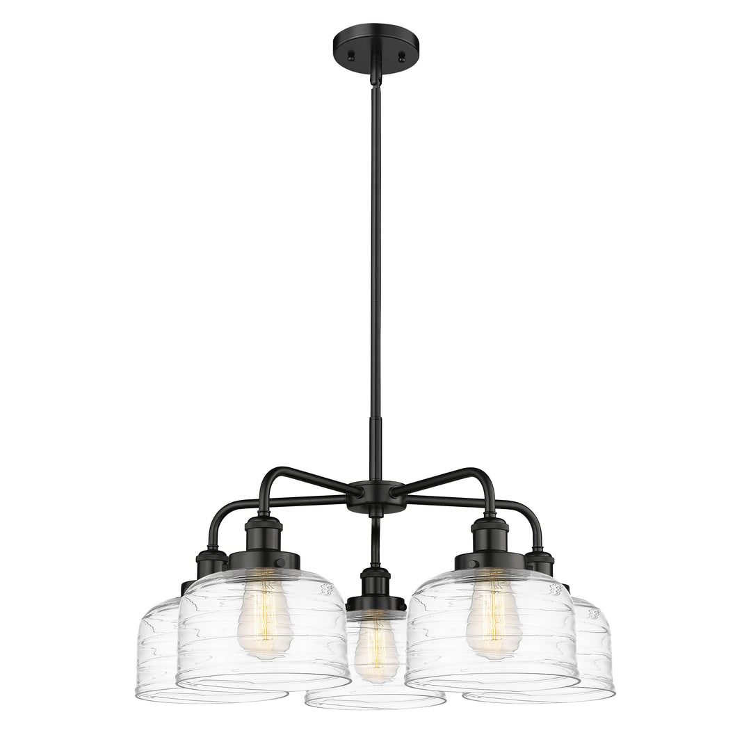 Innovations Downtown Urban 916-5CR-BK-G713 Chandelier Light - Matte Black