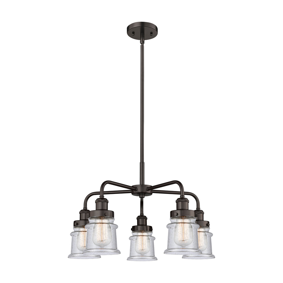 Innovations Downtown Urban 916-5CR-OB-G184S Chandelier Light - Oil Rubbed Bronze