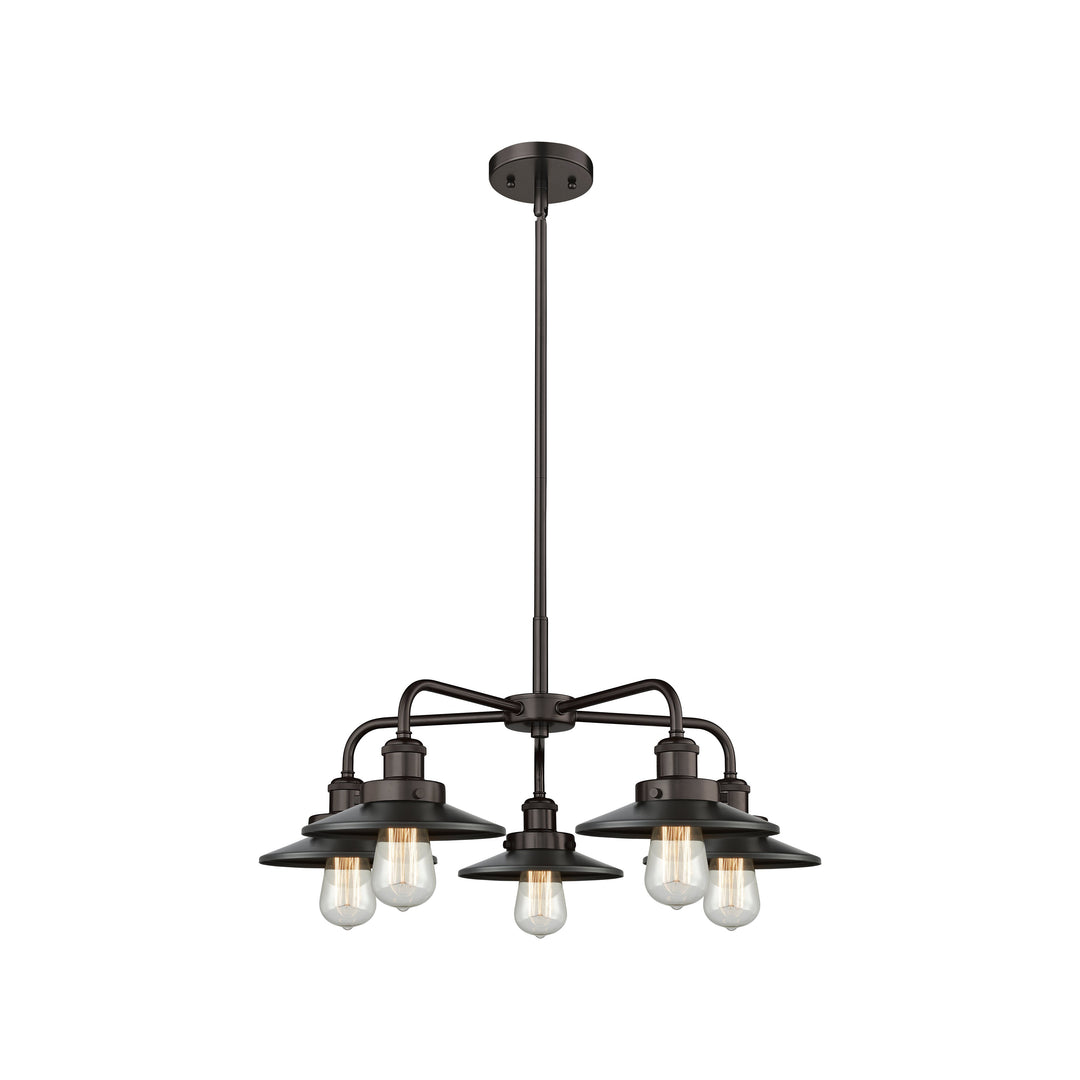 Innovations Downtown Urban 916-5CR-OB-M5-OB Chandelier Light - Oil Rubbed Bronze