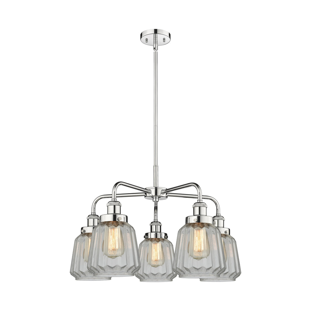 Innovations Downtown Urban 916-5CR-PC-G142 Chandelier Light - Polished Chrome