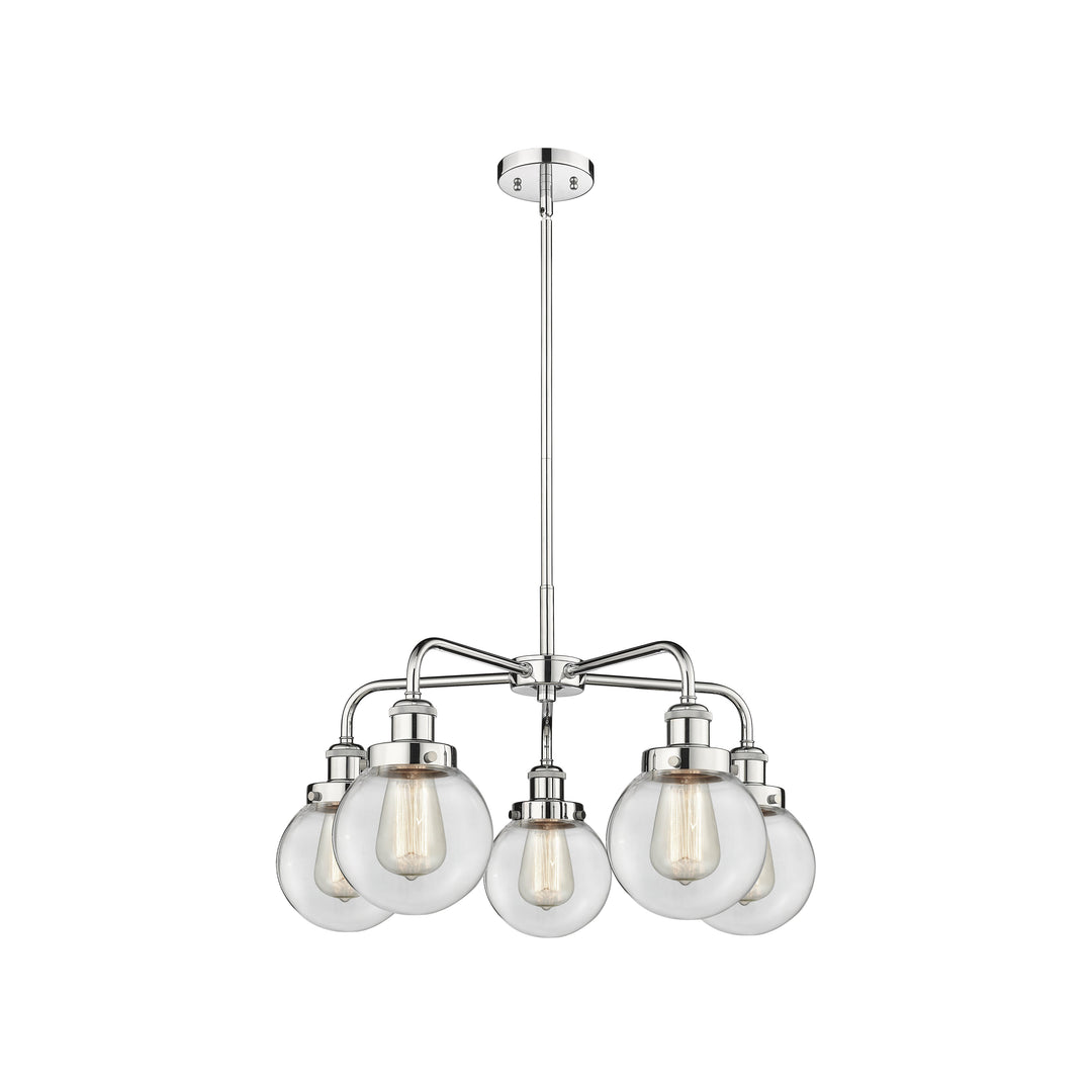 Innovations Downtown Urban 916-5CR-PC-G202-6 Chandelier Light - Polished Chrome