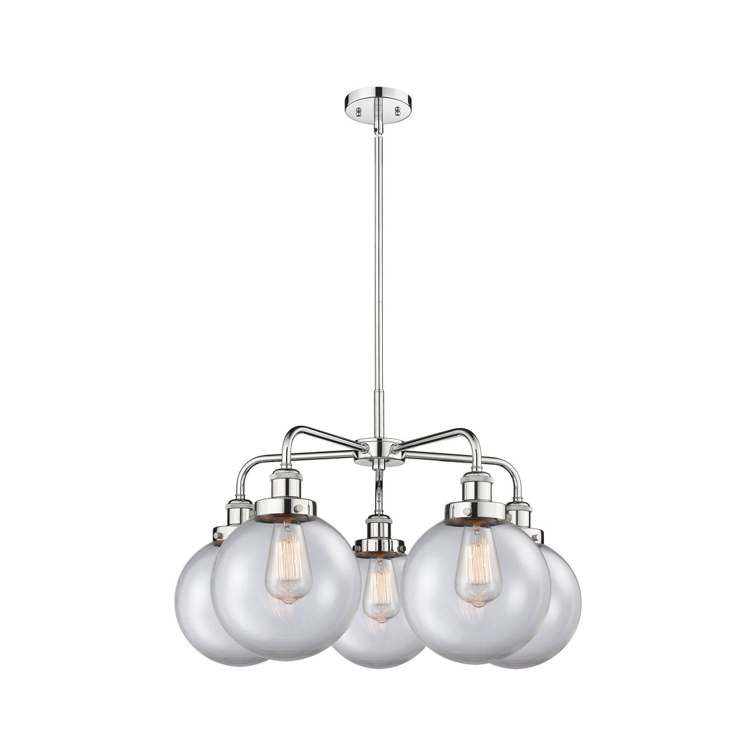 Innovations Downtown Urban 916-5CR-PC-G202-8 Chandelier Light - Polished Chrome