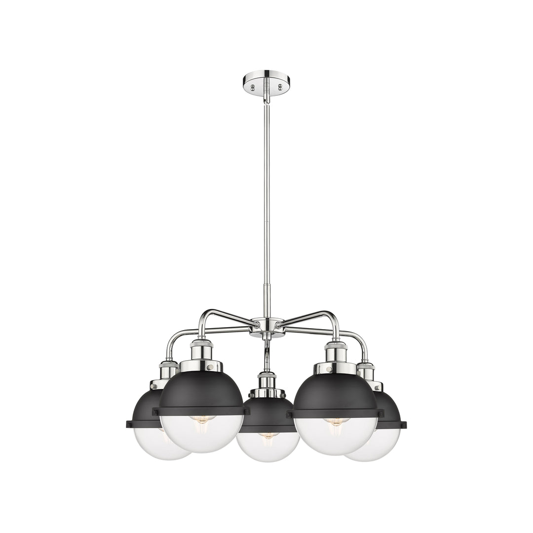 Innovations Downtown Urban 916-5CR-PC-HFS-62-BK Chandelier Light - Polished Chrome