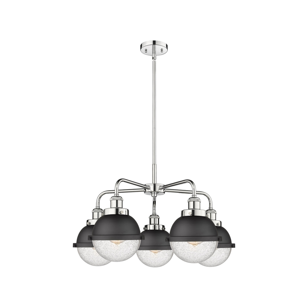 Innovations Downtown Urban 916-5CR-PC-HFS-64-BK Chandelier Light - Polished Chrome