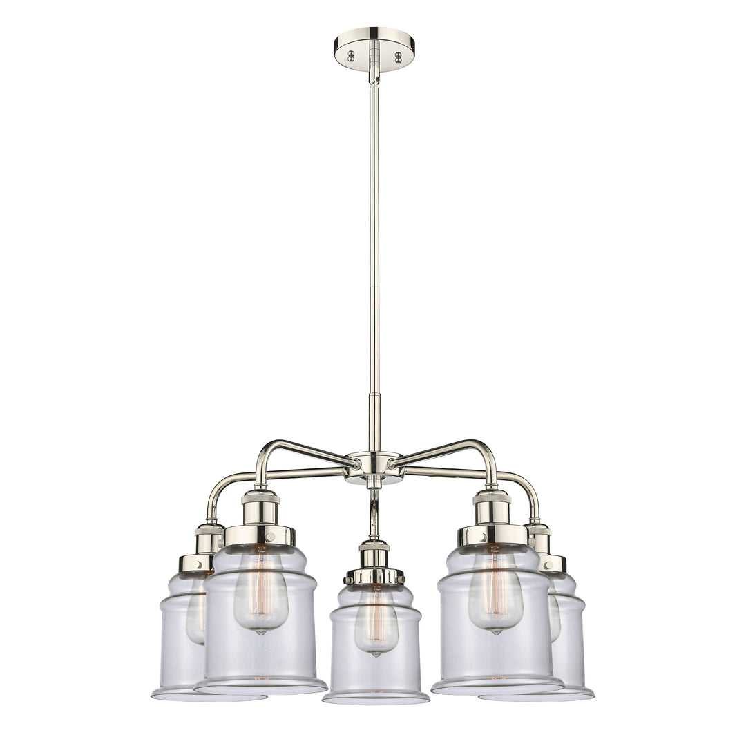 Innovations Downtown Urban 916-5CR-PN-G182 Chandelier Light - Polished Nickel