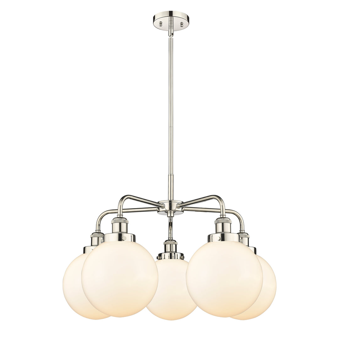 Innovations Downtown Urban 916-5CR-PN-G201-8 Chandelier Light - Polished Nickel