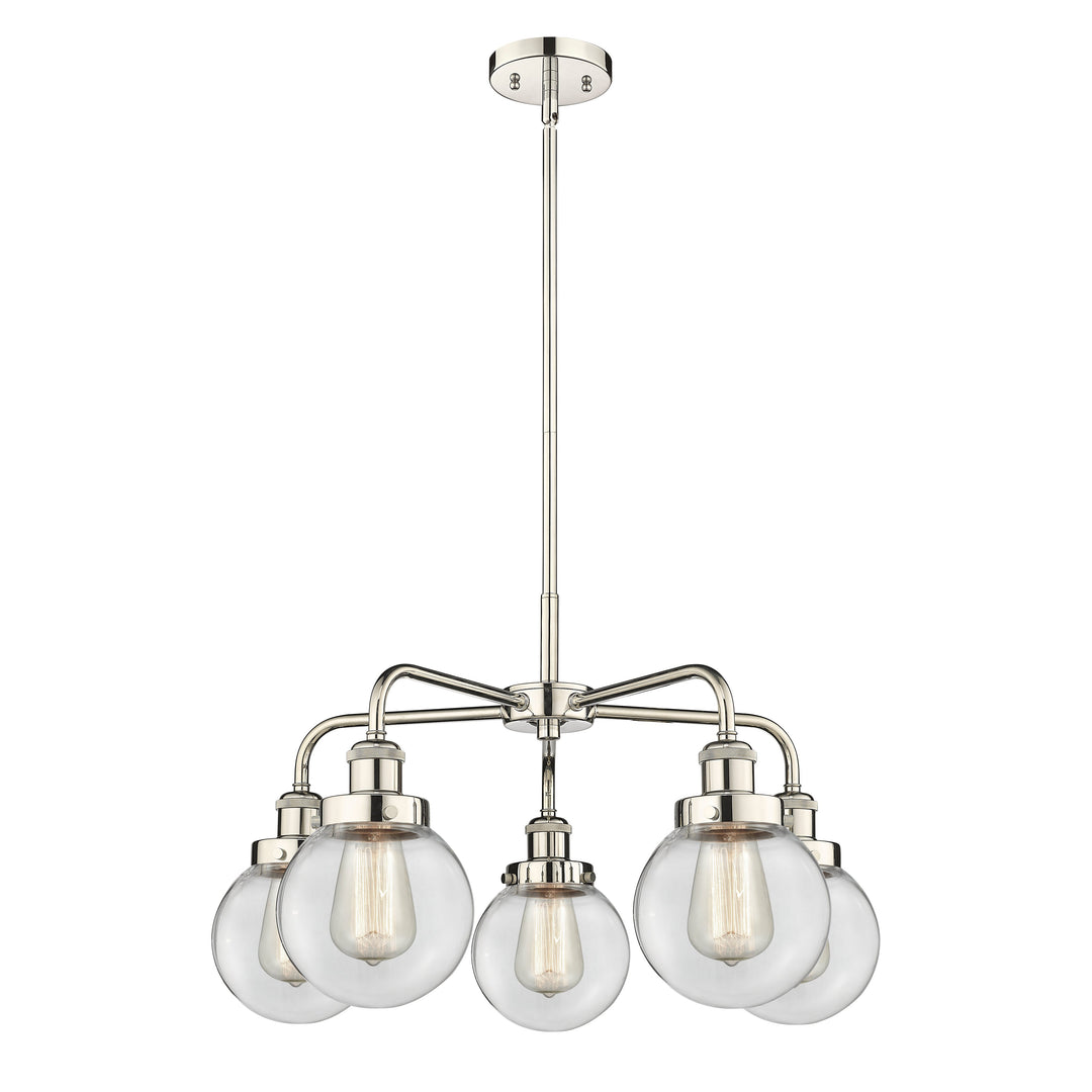 Innovations Downtown Urban 916-5CR-PN-G202-6 Chandelier Light - Polished Nickel