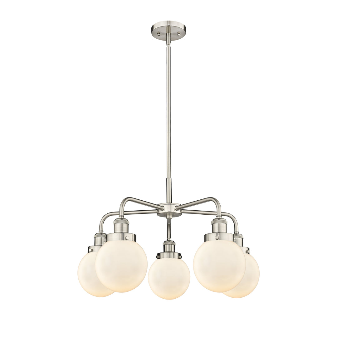 Innovations Downtown Urban 916-5CR-SN-G201-6 Chandelier Light - Satin Nickel
