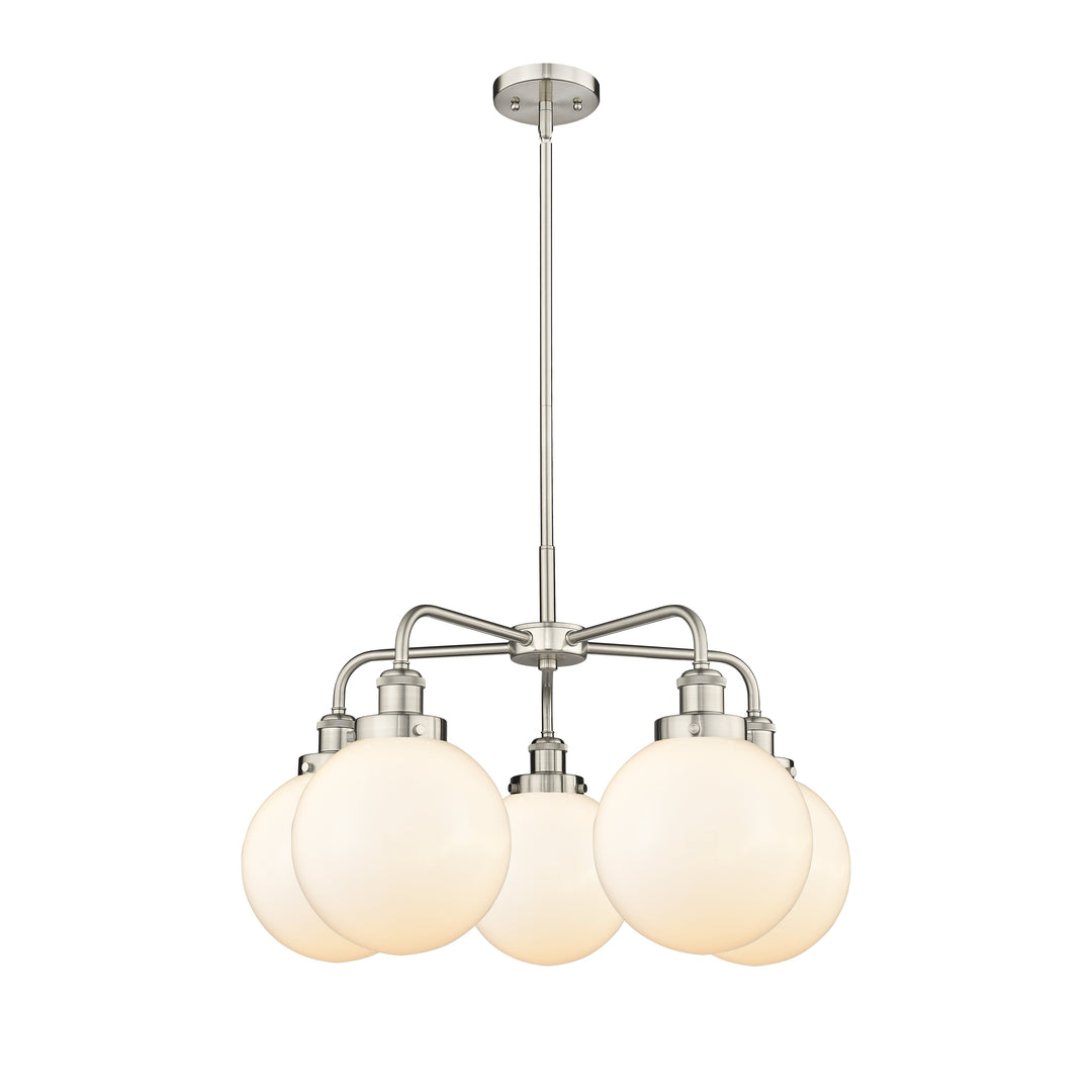 Innovations Downtown Urban 916-5CR-SN-G201-8 Chandelier Light - Satin Nickel