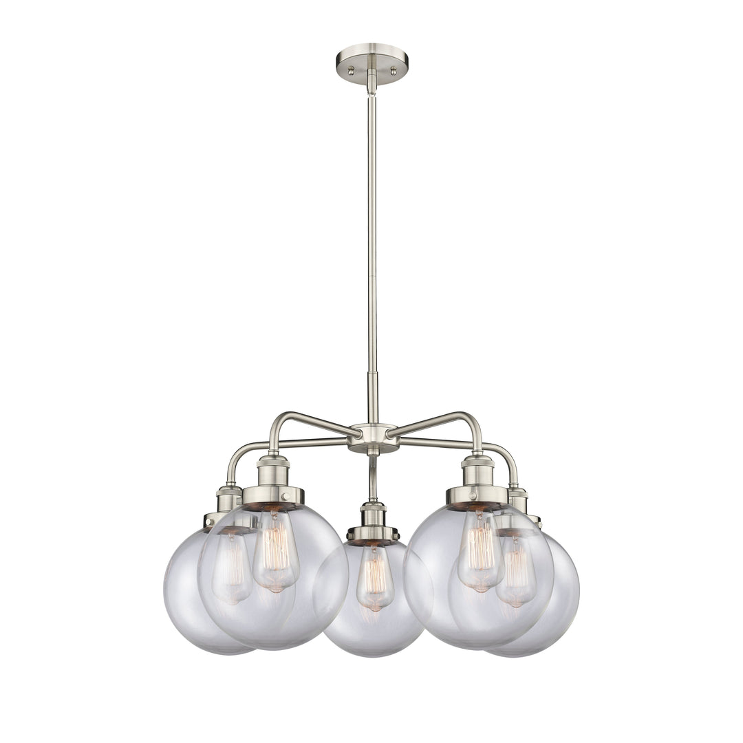 Innovations Downtown Urban 916-5CR-SN-G202-8 Chandelier Light - Satin Nickel