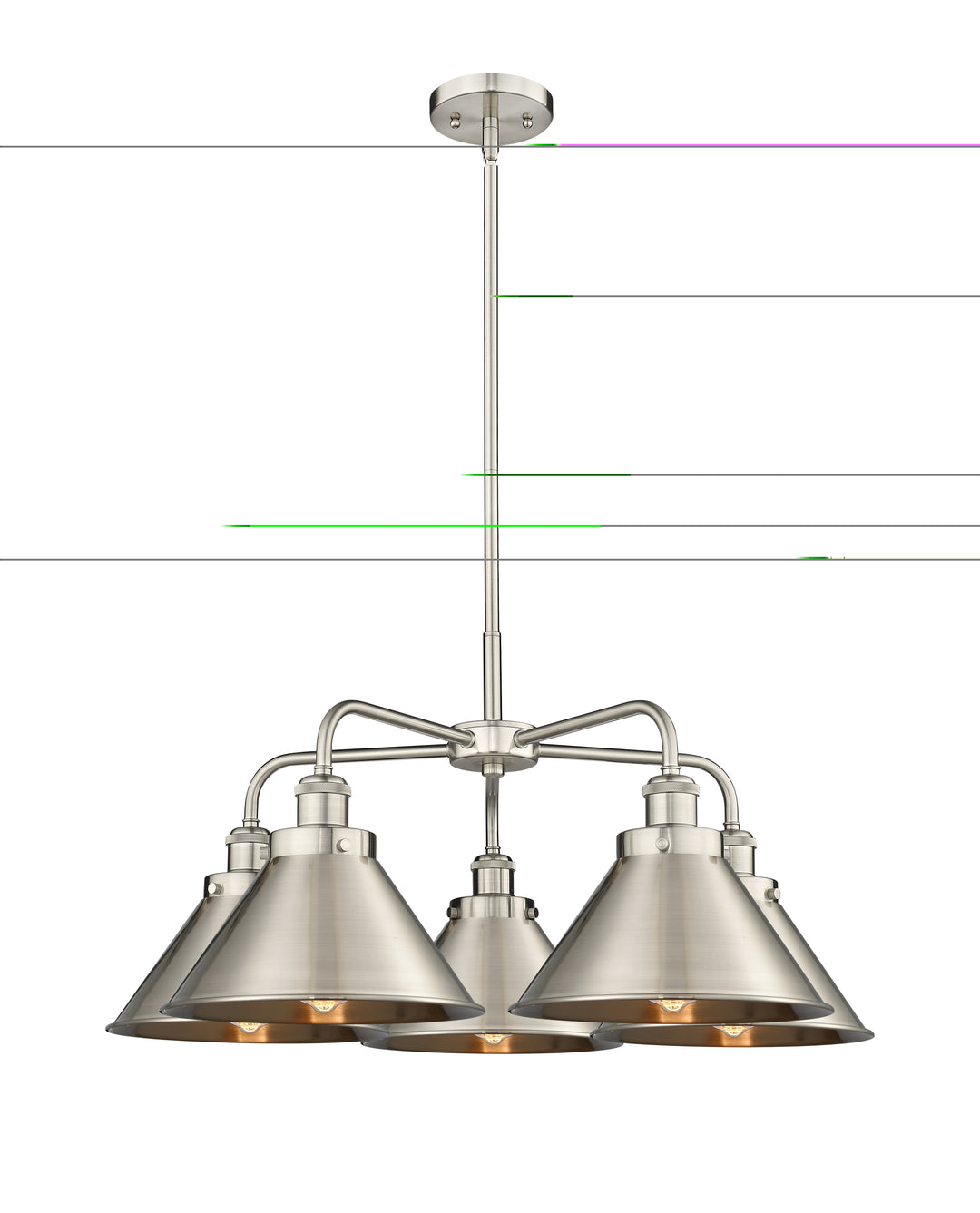 Innovations Downtown Urban 916-5CR-SN-M10-SN Chandelier Light - Satin Nickel