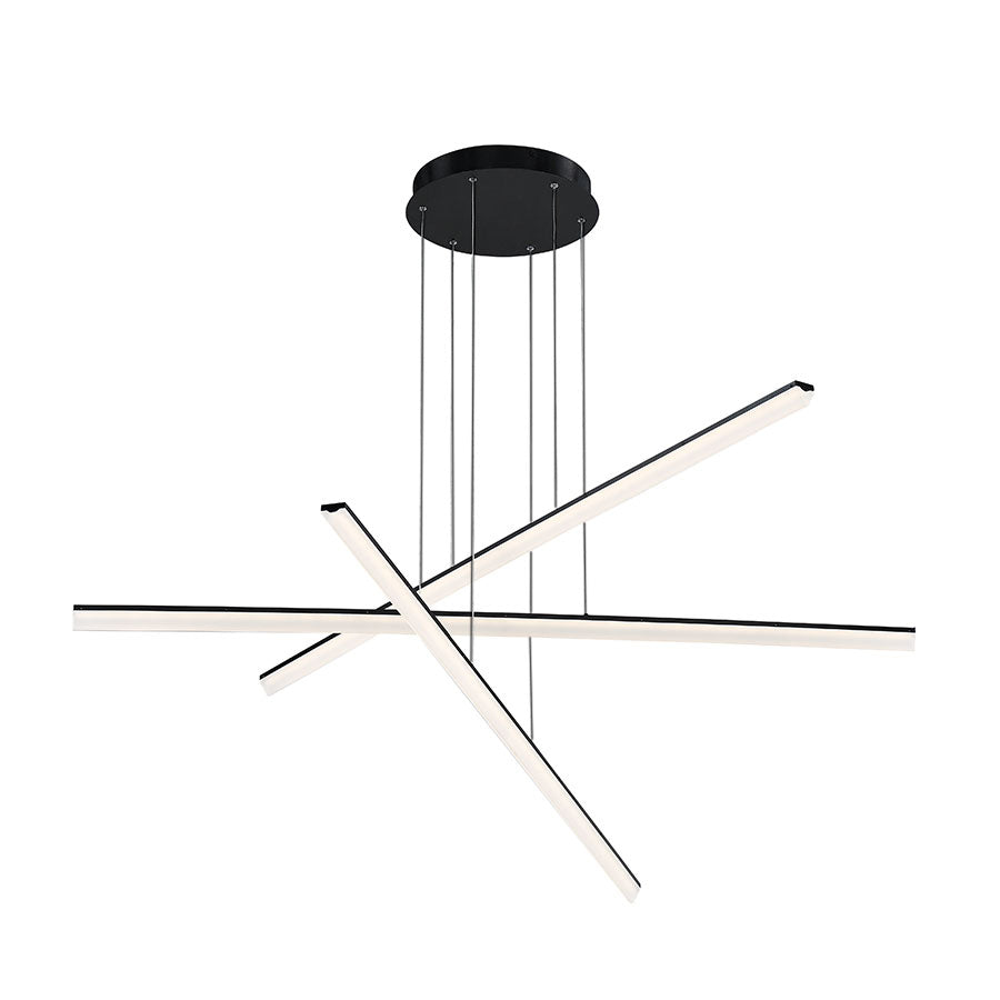 WAC Stack PD-29803-BK Chandelier Light - Black