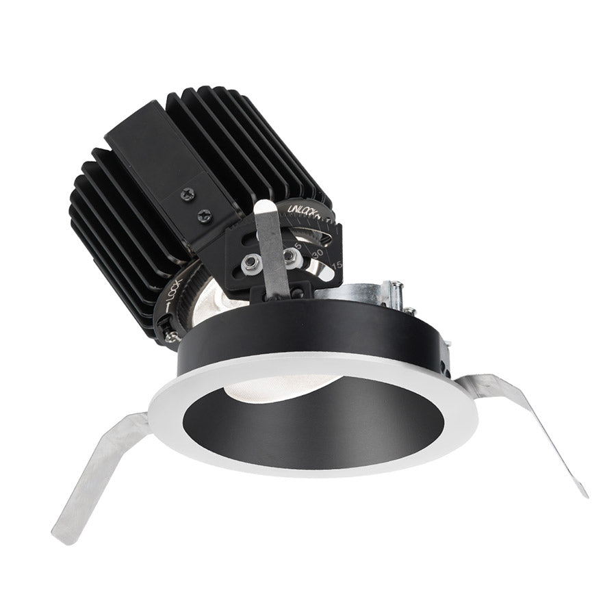 Wac Lighting R4RAT-S927-BKWT  Volta Recessed Light Black/White