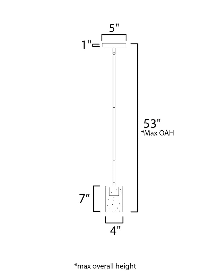Maxim Sleek 91840CDSN Pendant Light - Satin Nickel