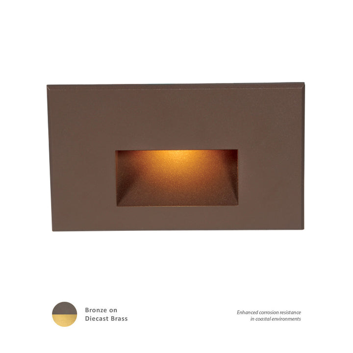 Wac Lighting WL-LED100-AM-BBR  Ledme Step And Wall Lights Landscape Light Bronzed Brass