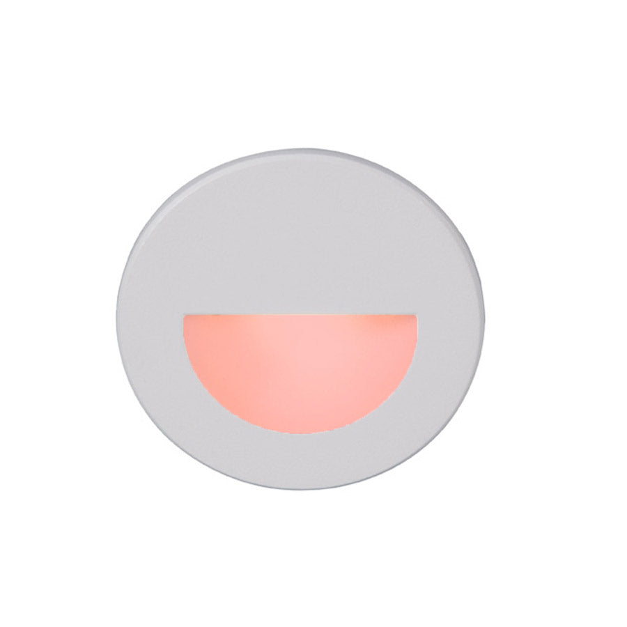 Wac Lighting WL-LED300-RD-WT Modern Ledme Step And Wall Lights Landscape Light White On Aluminum