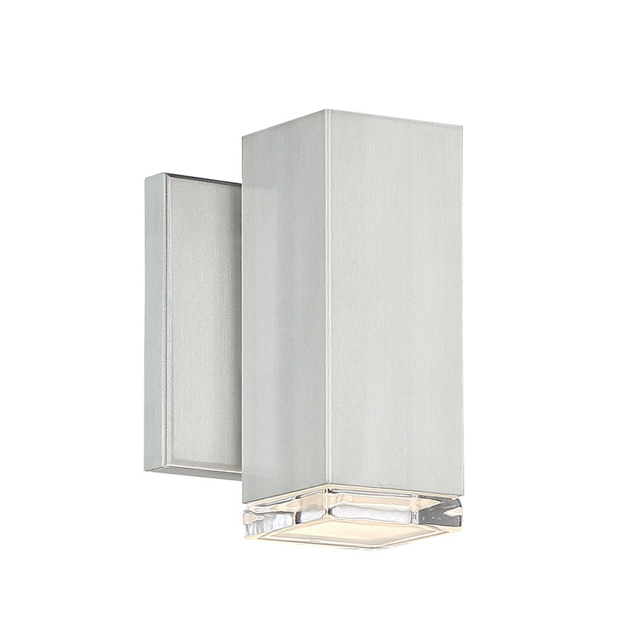 Wac Lighting WS-W61806-AL  Block Outdoor Brushed Aluminum