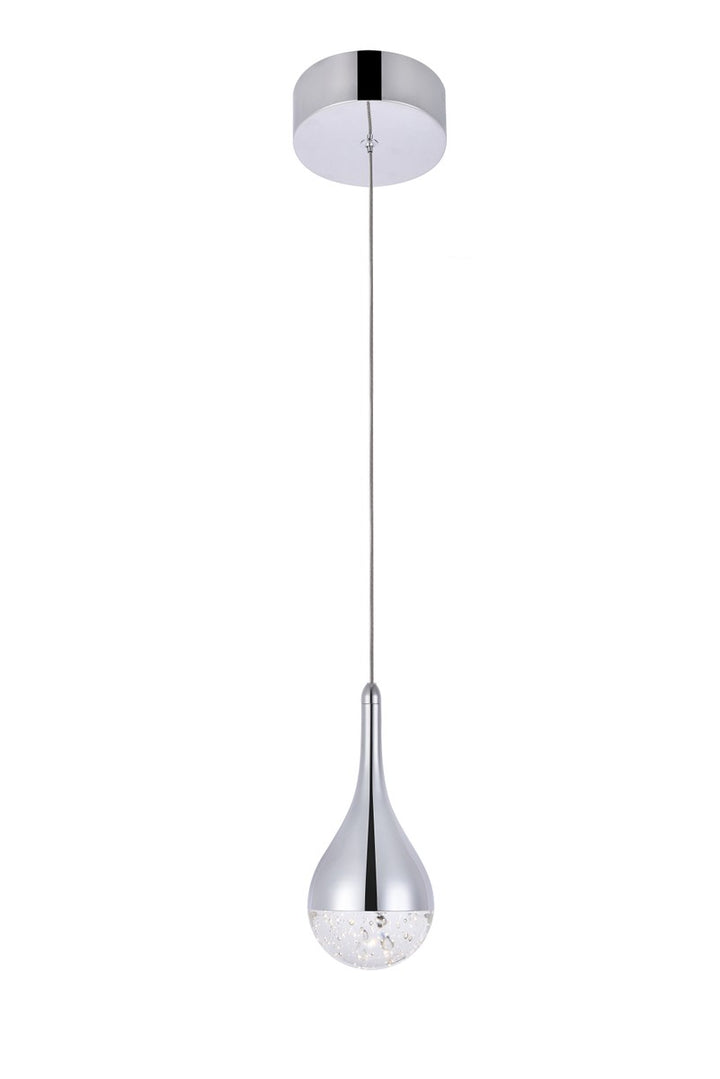 Elegant Amherst 3801D4C Pendant Light - Chrome