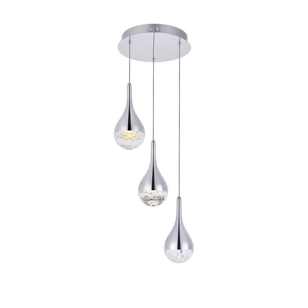 Elegant Amherst 3803D12C Pendant Light - Chrome