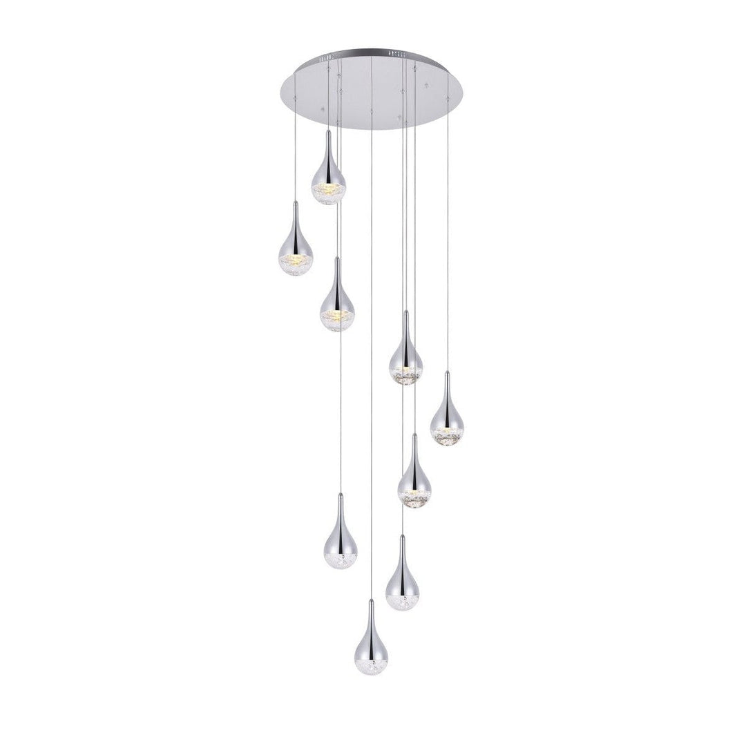 Elegant Amherst 3809D24C Pendant Light - Chrome