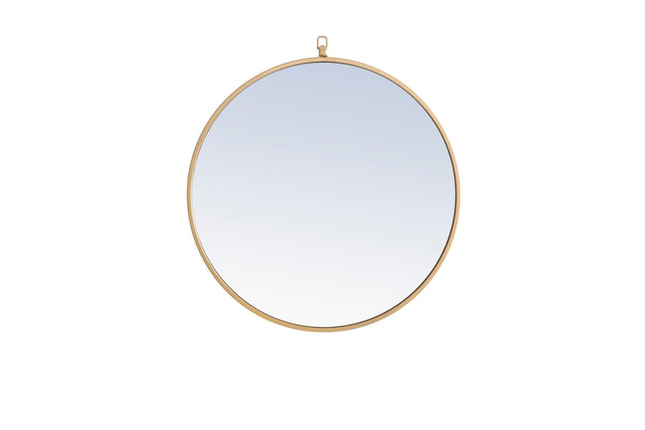 Elegant Lighting MR4052BR  Rowan Mirror Brass