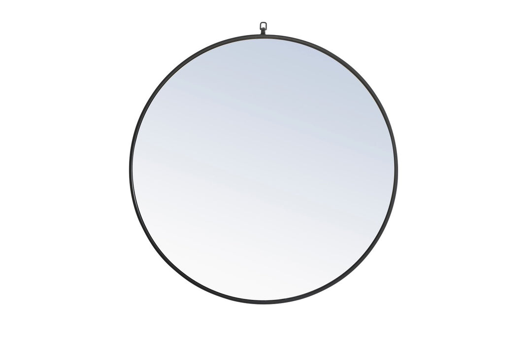 Elegant Lighting MR4061BK  Rowan Mirror Black