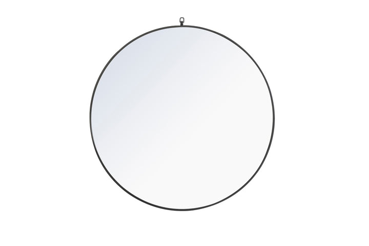 Elegant Lighting MR4067BK  Rowan Mirror Black