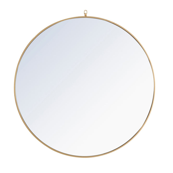 Elegant Lighting MR4068BR  Rowan Mirror Brass