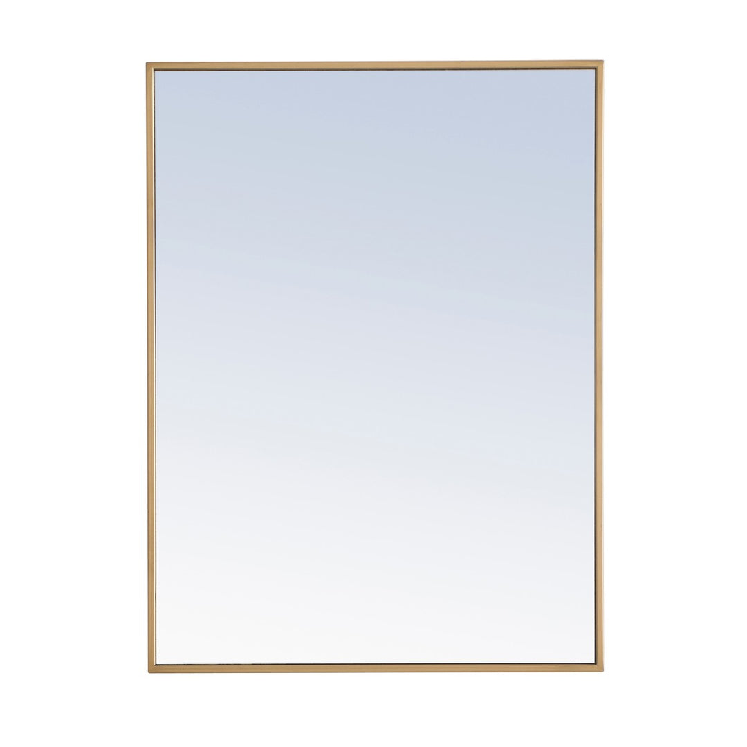 Elegant Lighting MR4072BR  Monet Mirror Brass