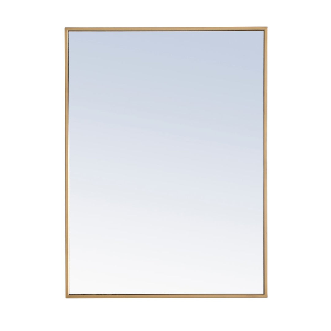 Elegant Lighting MR4072BR  Monet Mirror Brass