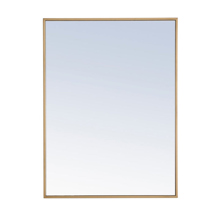 Elegant Lighting MR4072BR  Monet Mirror Brass