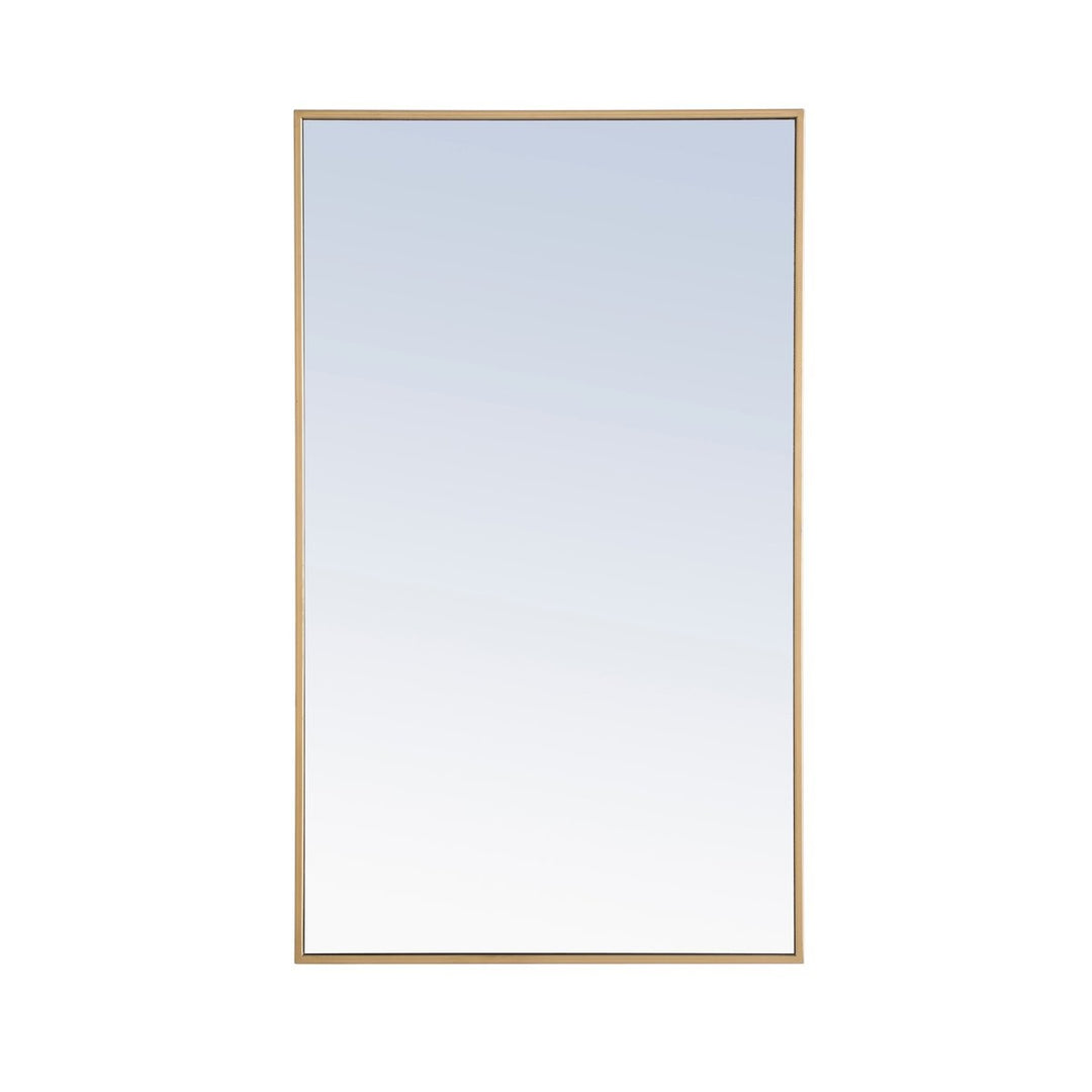 Elegant Lighting MR4075BR  Monet Mirror Brass