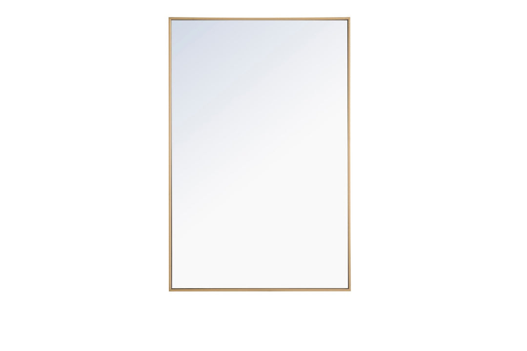 Elegant Lighting MR4078BR  Monet Mirror Brass