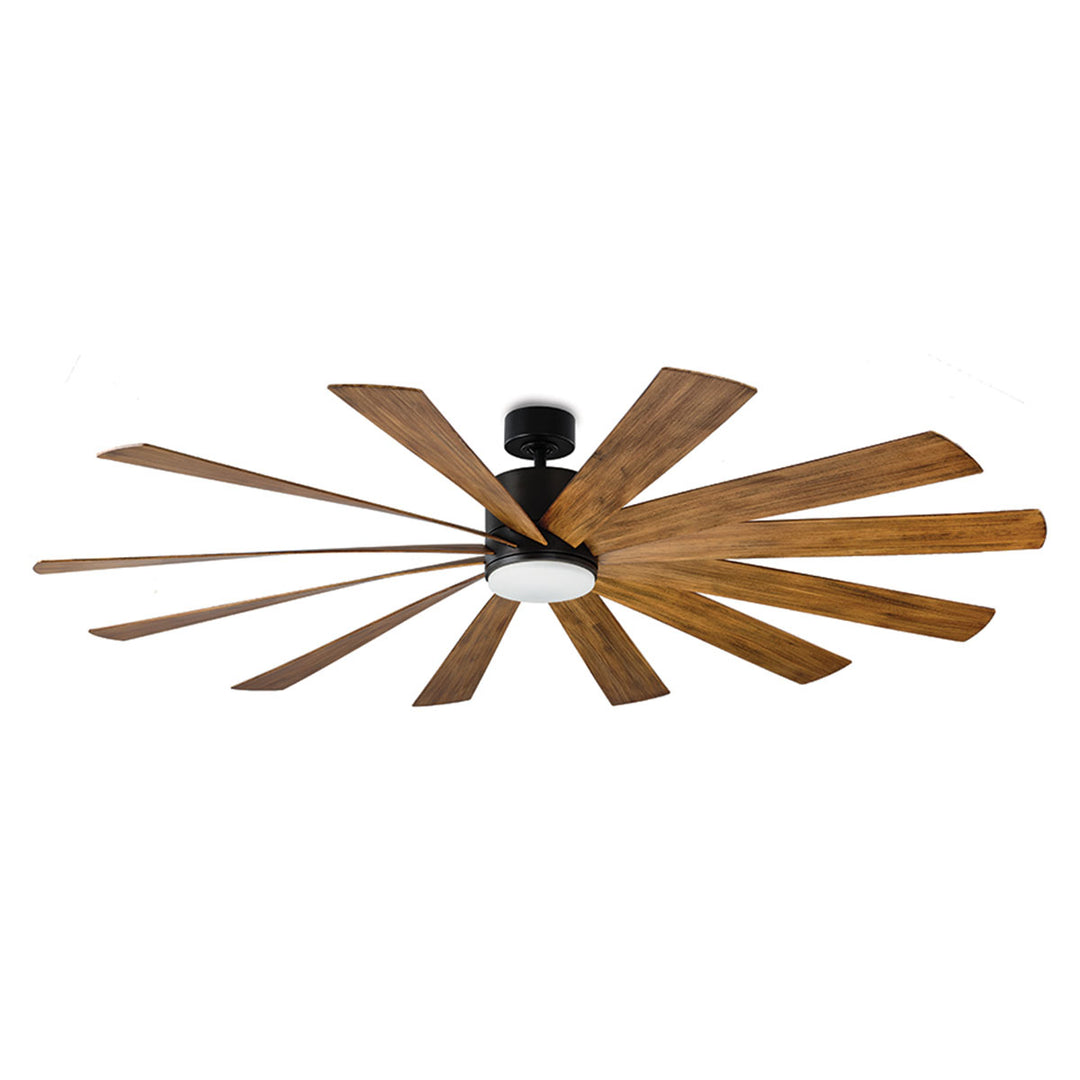 Modern Forms Fan Windflower FR-W1815-80L-MB/DK Ceiling Fan 80 - Matte Black/Distressed Koa, Distressed Koa/