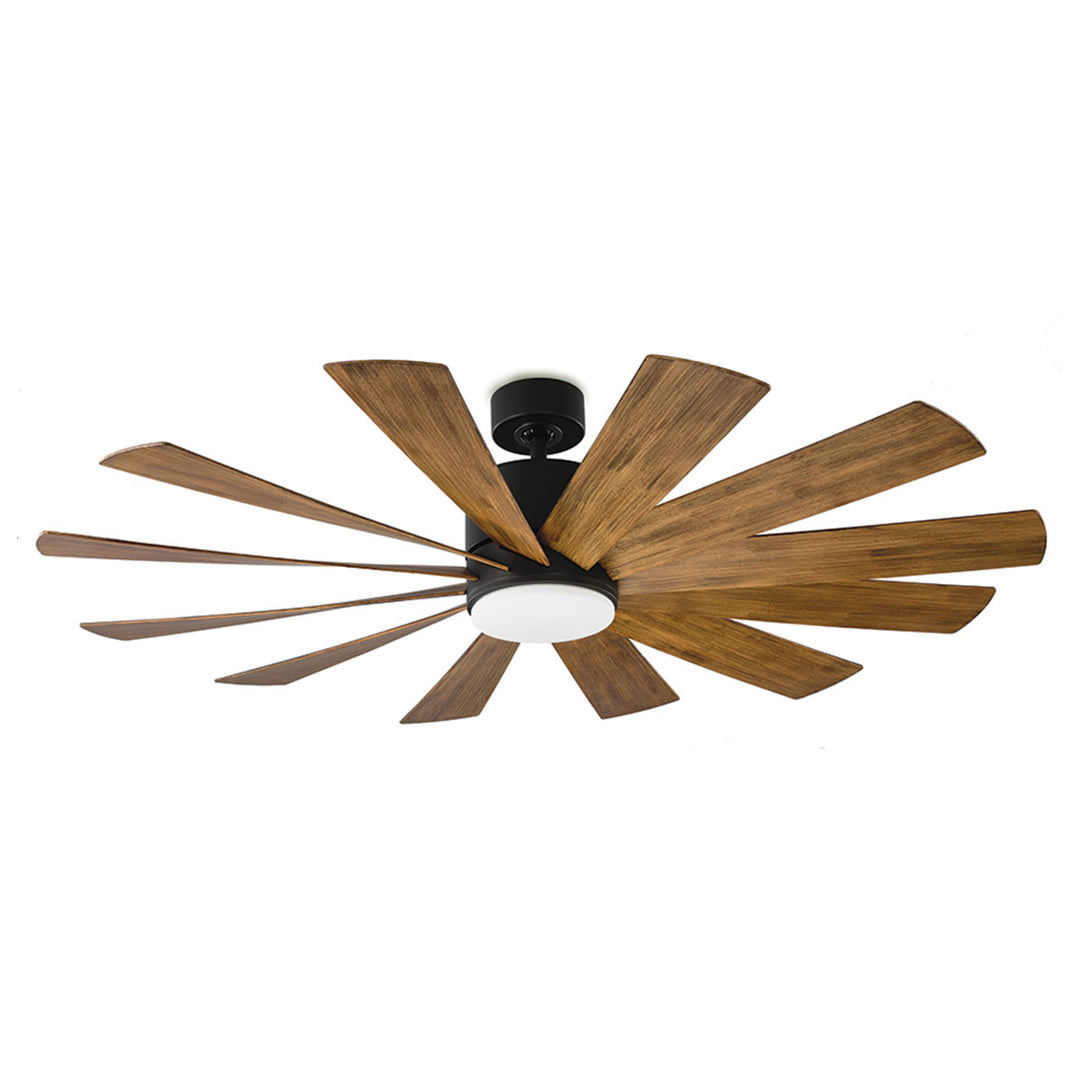 Modern Forms Fan Windflower FR-W1815-60L-MB/DK Ceiling Fan 60 - Matte Black/Distressed Koa, Distressed Koa/