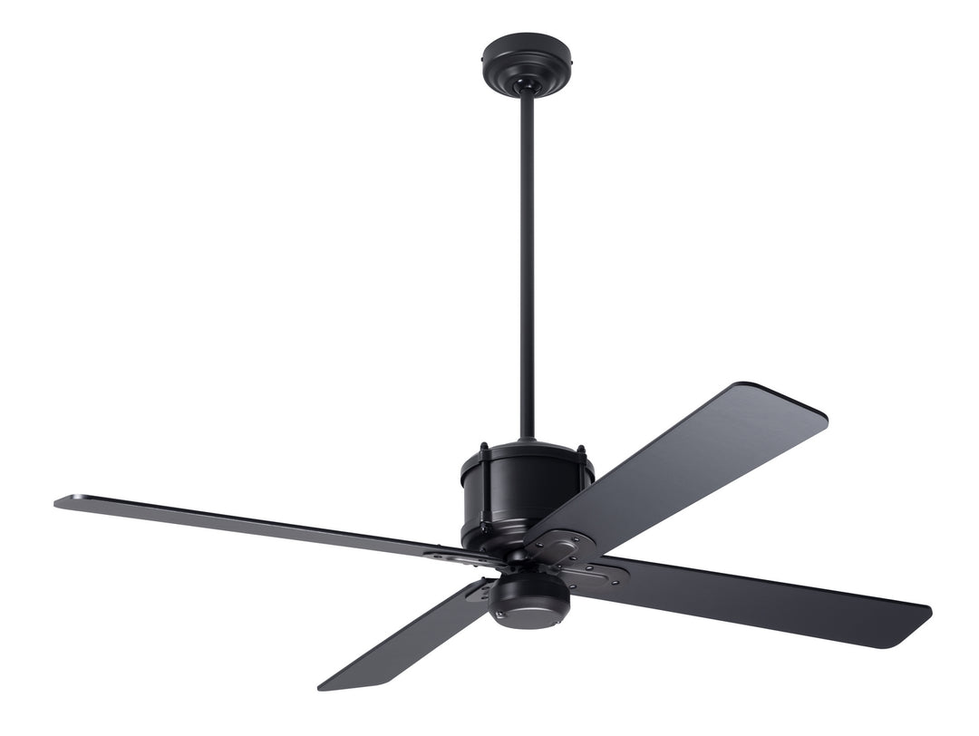 Modern Fan Company Industry DC IND-DB-50-BK-NL-CC Ceiling Fan - Dark Bronze, Black/