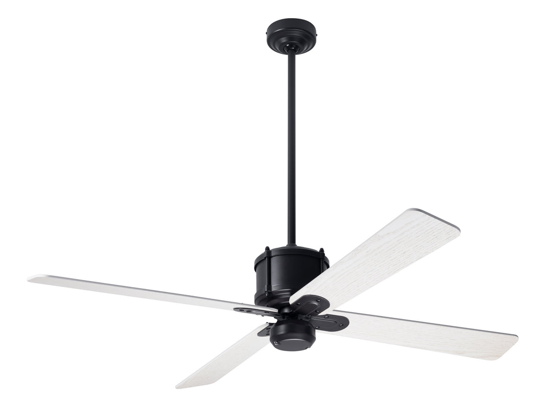 Modern Fan Company Industry DC IND-DB-50-WW-NL-CC Ceiling Fan - Dark Bronze, Whitewash/