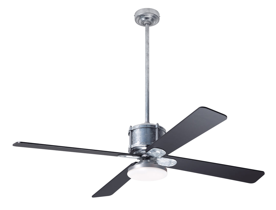 Modern Fan Company Industry DC IND-GV-50-BK-272-CC Ceiling Fan - Galvanized, Black/