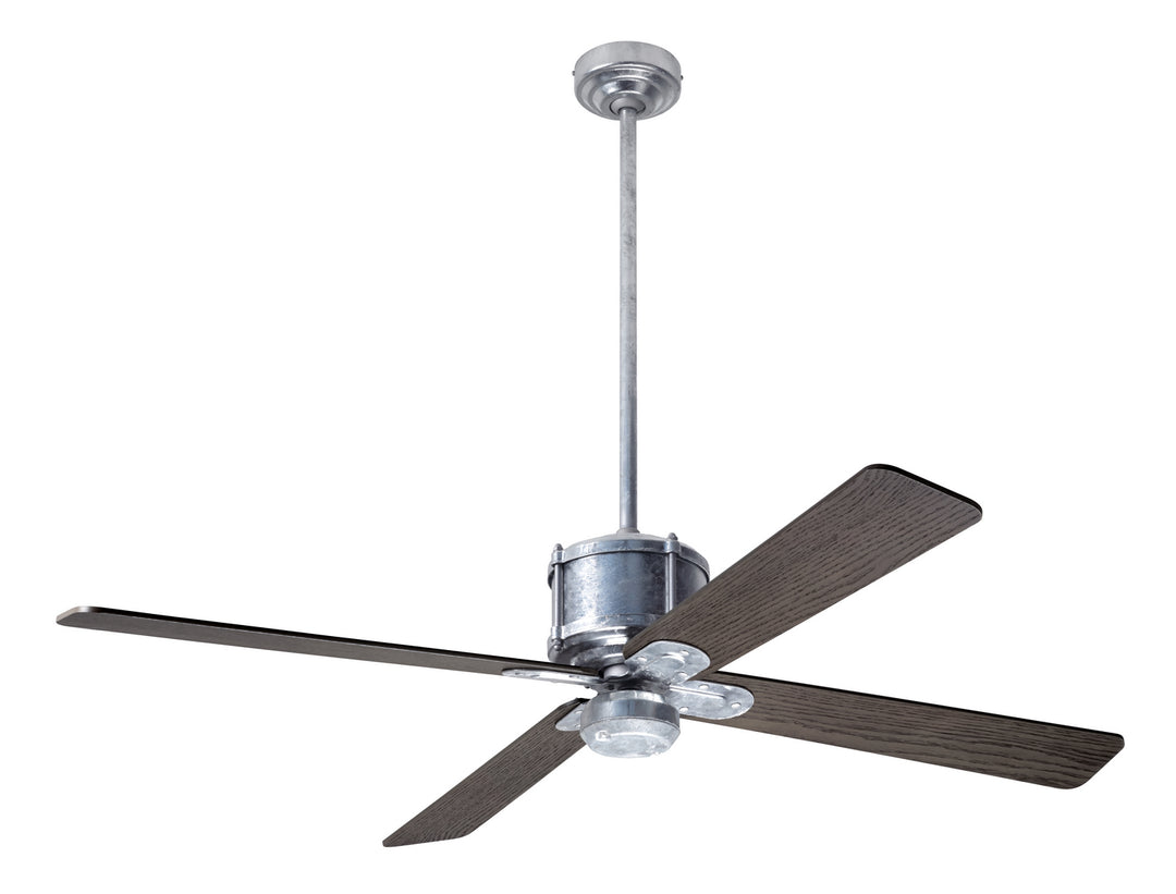 Modern Fan Company Industry DC IND-GV-50-GY-NL-CC Ceiling Fan - Galvanized, Graywash/