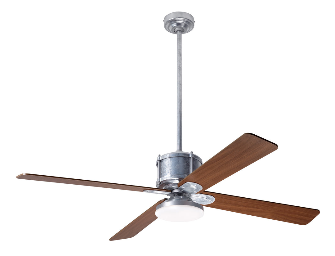 Modern Fan Company Industry DC IND-GV-50-MG-272-CC Ceiling Fan - Galvanized, Mahogany/