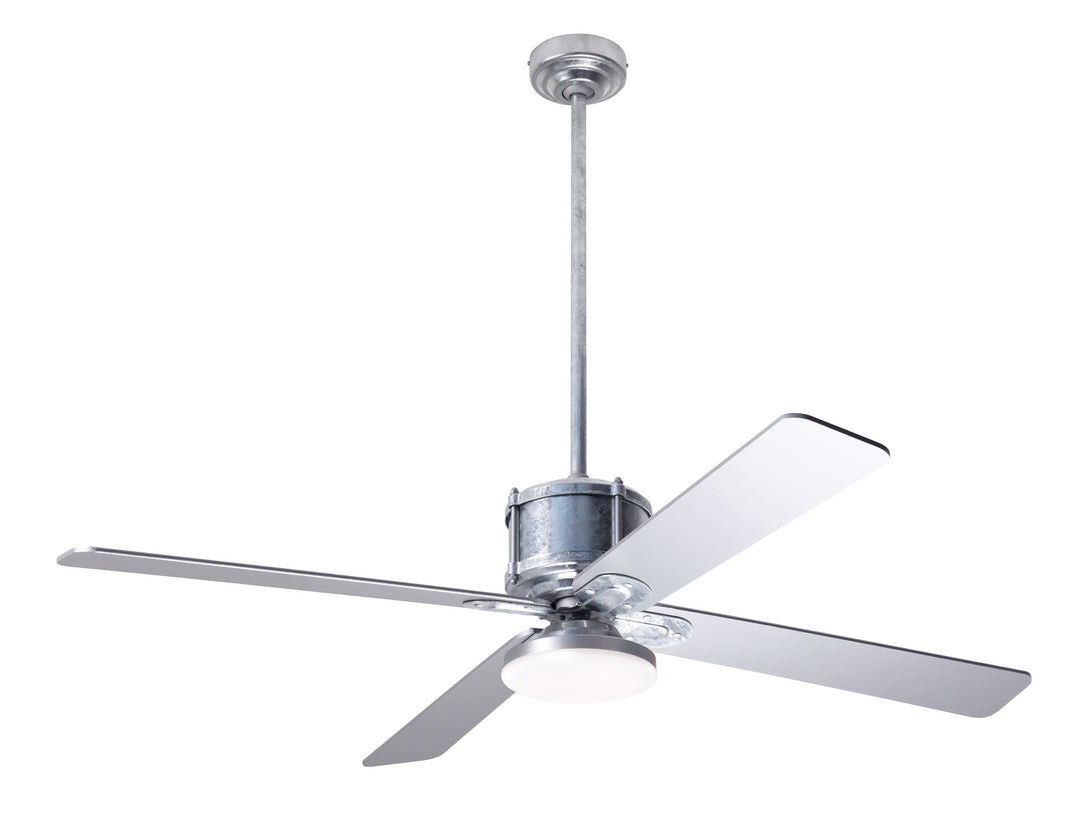 Modern Fan Company Industry DC IND-GV-50-SV-272-CC Ceiling Fan - Galvanized, Silver/