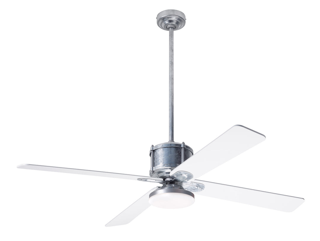 Modern Fan Company Industry DC IND-GV-50-WH-272-CC Ceiling Fan - Galvanized, White/