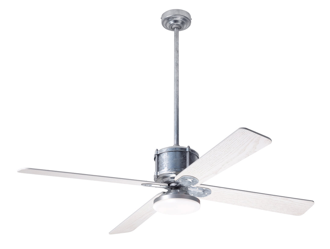 Modern Fan Company Industry DC IND-GV-50-WW-272-CC Ceiling Fan - Galvanized, Whitewash/